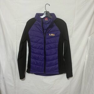 LSU Tigers purple and black full-zip jacket